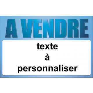 Panneau immobilier à vendre 120 x 80 cm Azur à personnaliser