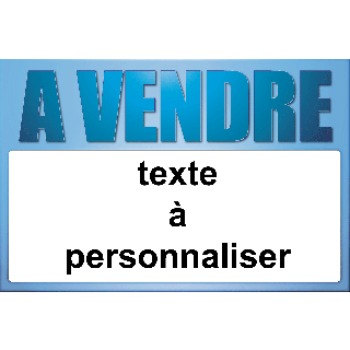 Panneau à vendre 40 x 60 cm Azur à personnaliser