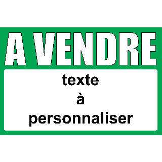 Panneau à vendre 40 x 60 cm Vert à personnaliser