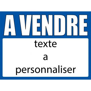 Panneau à vendre 60 x 80 cm Bleu à personnaliser
