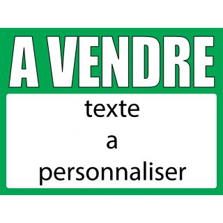 Panneau à vendre 60 x 80 cm Vert à personnaliser