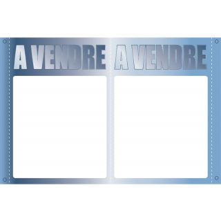 Panneau à vendre double V 55 x 80 cm métal à personnaliser