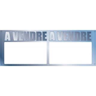 Panneau à vendre double V 75 x 60 cm métal à personnaliser