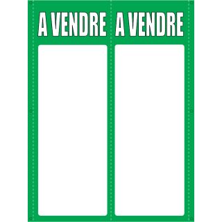 Panneau à vendre double V 55 x 160 cm vert à personnaliser