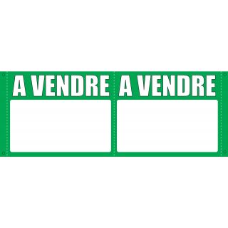 Panneau à vendre double V 75 x 60 cm vert à personnaliser