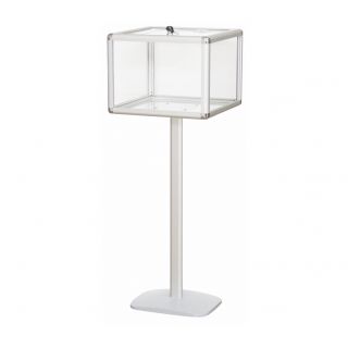 Urne sur pied PLEXALU 30 x 40 x 40 cm