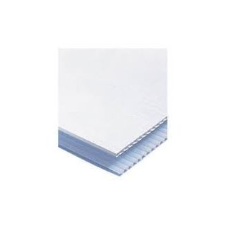 Panneau akylux 3.5 mm vierge 80 x 120 cm cannelure dans les 120 cm coloris blanc