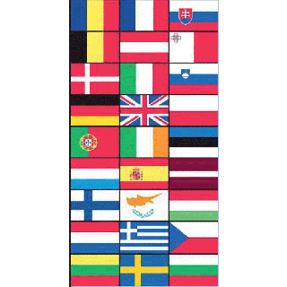 Bannière verticale Multinations 270 x 140 cm