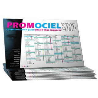 Calendriers bancaires A4 personnalisés par 50 ex