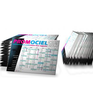 Calendriers bancaires A3 personnalisés par 1000 ex