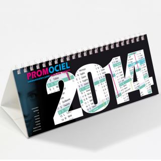 Chevalet calendrier personnalisé 30 x 10 cm par 300 ex