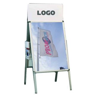 Chevalet stop trottoir A1 CLASA1 avec enseigne avec les 2 affiches personnalisées