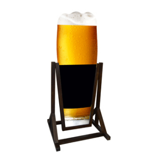 Chevalet stop trottoir BIERE 2 faces