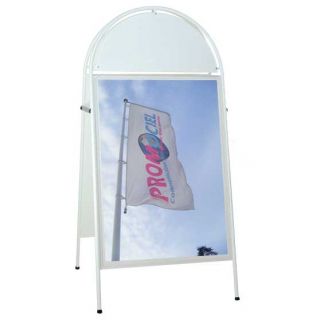 Chevalet stop trottoir A1 LUNA1 avec 2 affiches personnalisées
