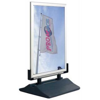 Chevalet stop trottoir A1 MOBA1 avec 2 affiches personnalisées