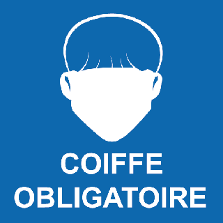 Panneau coiffe obligatoire PVC