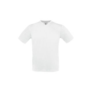 T-shirt exact blanc V neck