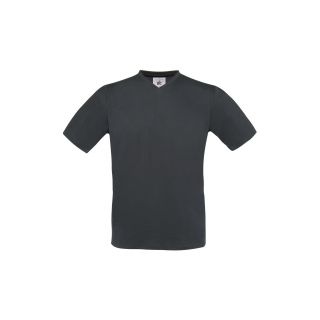 T-shirt exact gris foncé V neck
