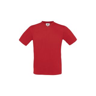T-shirt exact rouge V neck