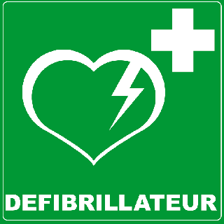 Panneau défibrillateur PVC