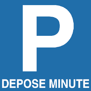 Panneau PVC parking dépose minute
