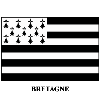 Drapeau de la Bretagne 60 x 90 cm