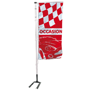 Kit mat et drapeau occasion RAC rouge 6 m