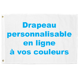 Drapeau personnalisé 150 x 225 cm les 10 ex