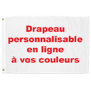 Drapeau personnalisable en dimensions 100 x 150 cm