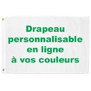 Drapeau personnalisable en ligne format 100 x 150 cm