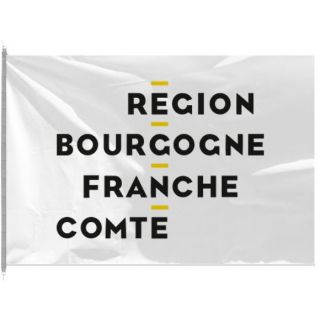 Drapeau région Bourgogne Franche Comté 150 x 225 cm