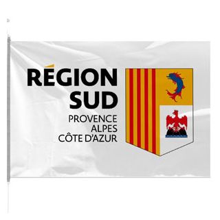 véritable drapeau Région Sud en tissu : Promociel