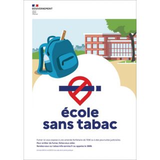 Panneau interdiction de fumer officiel en aluminium composite 3 mm d'épaisseur