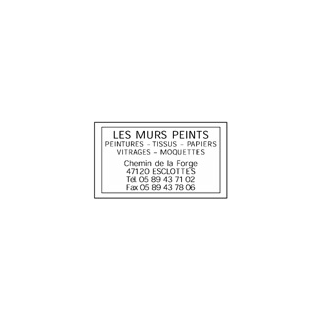 Empreinte personnalisée pour tampon encreur metaline 5203