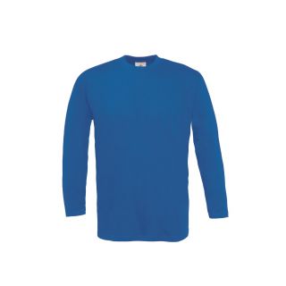 T-shirt exact 150 bleu royal manches longues