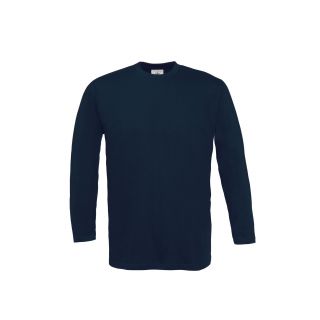 T-shirt exact 150 bleu navy manches longues