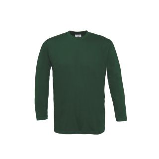 T-shirt exact 150 vert bouteille manches longues