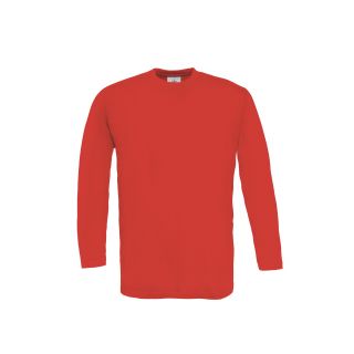 T-shirt exact 150 rouge manches longues