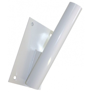 Fixation murale seule inclinée pour 1 mat de façade de 60 mm de travers