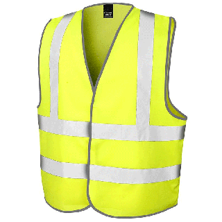 Gilet fluo personnalisable coloris jaune