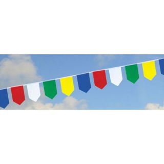 Guirlande polyéthylène avec écussons multicouleurs 20 x 30 cm