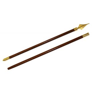 Hampe en bois vernis 220 cm