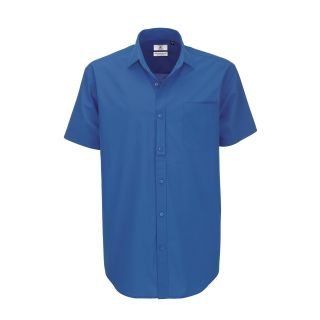 Chemise HERITAGE bleue manches courtes