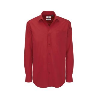 Chemise HERITAGE rouge manches longues