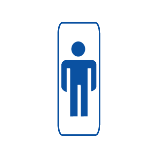 Panneau hommes 2 PVC
