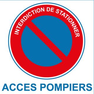Panneau PVC interdiction de stationner emplacement réservé