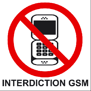 Panneau PVC interdiction GSM