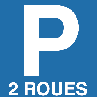 Panneau PVC parking 2 roues