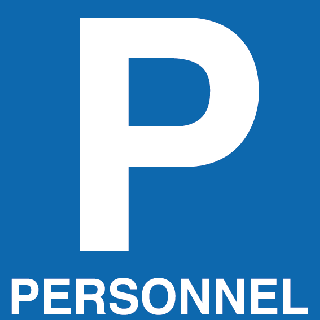 Autocollant parking personnel 20 x 20 cm