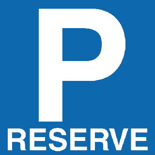 Panneau PVC parking réservé